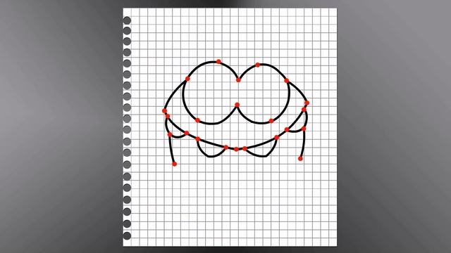 Как нарисовать поэтапно АМ НЯМА по клеточкам. Рисуем по клеточкам АМ НЯМ Cut The Rope поэтапно.