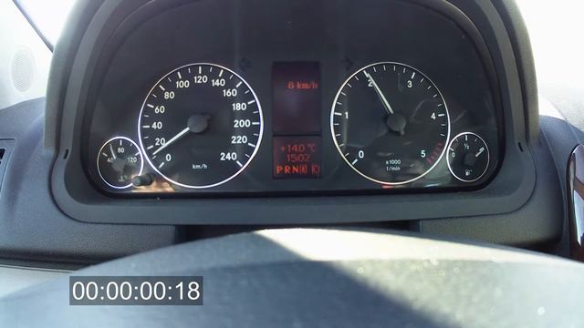 MERCEDES BENZ A Class (W169) A180 CDI 109 HP Speed Test 0-150 Km/h