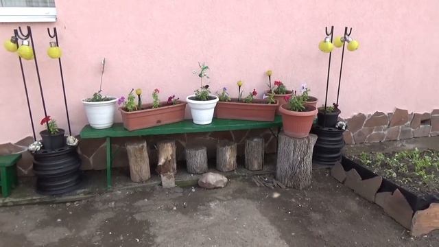 Цветничок с ФИКС ПРАЙС. 2 часа за 6 минут. Было и стало.