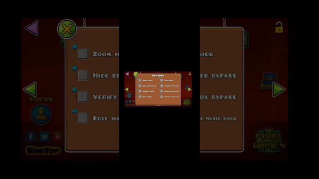 Видео о том как скачать читы или мод меню на игру геометрий Даш  geometry dash.