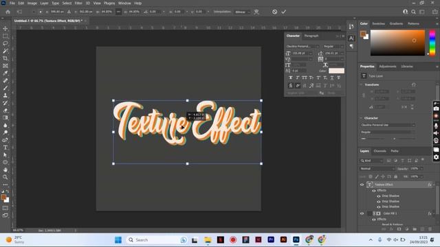 Photoshop Retro Text Effect Tutorial │Short Video