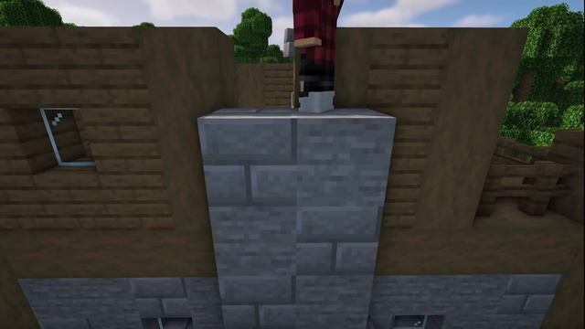 EASY Minecraft Starter Cabin Build With Animal Pens