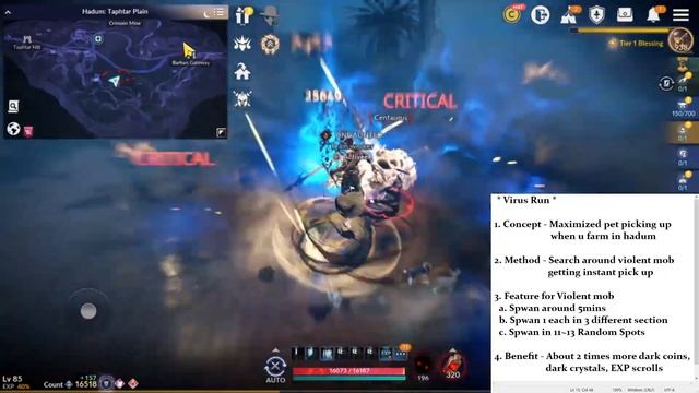 [BlackDesertMobile] ※Virus Run※ Maximized Reward In Hadum Farming