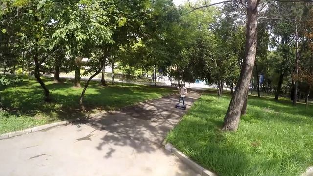 На гироскутере