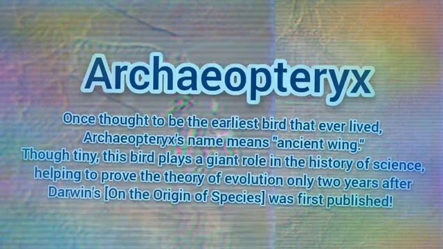 JWA GIANT-QUICK-DATAMINE: Coelurosauravus, Archaeopteryx And Megalonyx Boss ??