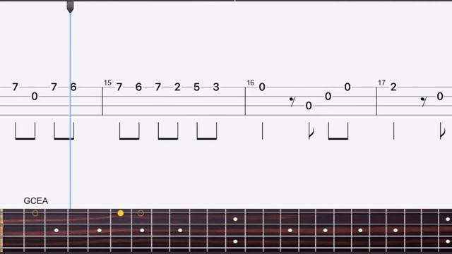 「Für Elise」Ukulele Tab Play-along Easy Version For Beginners