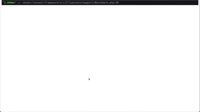 Laravel Tip - Benchmarking In Laravel