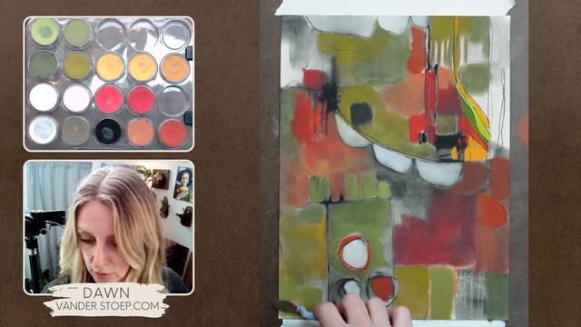 Part 1 -  Abstract & The Power Of The Grid Composition -  PanPastel & Pastel Pencils