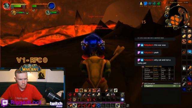 WoW Classic Hardcore Lvl 18 Solo Hunter VS RFC.