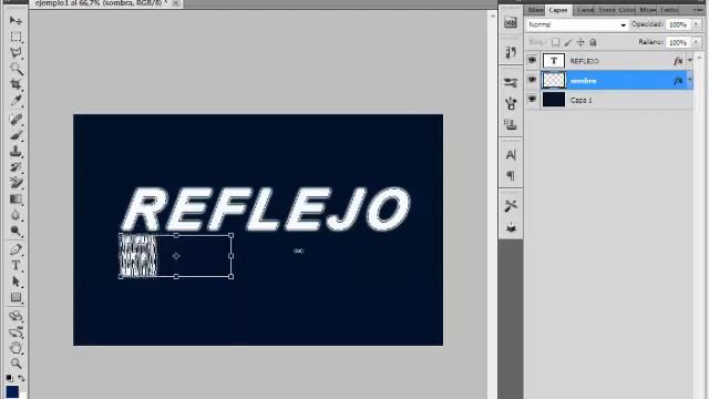 Reflejo Básico En Un Texto Con Photoshop Cs 5