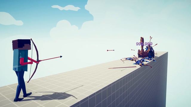 STEVE 999.999 DAMAGE RAPID BOW Vs EVERY UNIT | TABS - Totally Accurate Battle Simulator