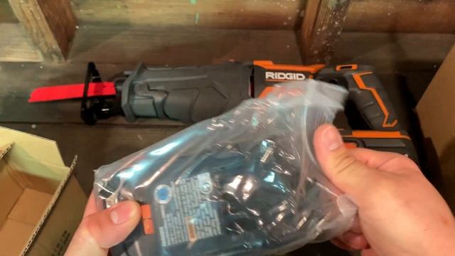 Ridgid Octane Recip Saw 9.0 Battery And Charger Combo Deal Unboxing