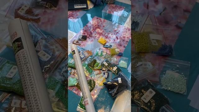 Ромашковый чай 50*70. Распаковка алмазной картины- отдыхалочки для глаз. Алмазная мозаика.