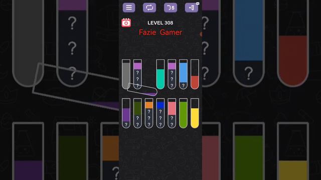 Water Sort Puzzle Sort Color Level 308