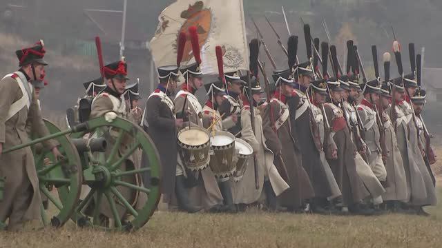 Реконструкция сражения 1812 года под Малоярославцем.  
2015 год