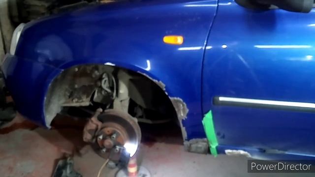 Калина восстановление, день первый. Как отремонтировать гнилое крыло.