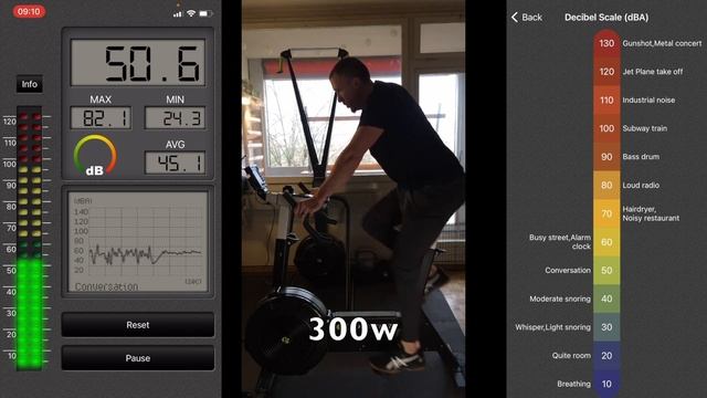 [EN] How Loud Is The Concept 2 BikeErg? | Noise Level Test