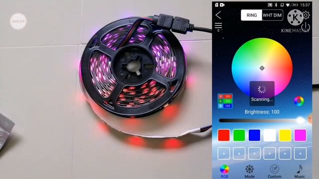 รีวิว USB RGB LED Strip 5เมตร ควบคุมผ่าน Bluetooth | JAKK DIY
