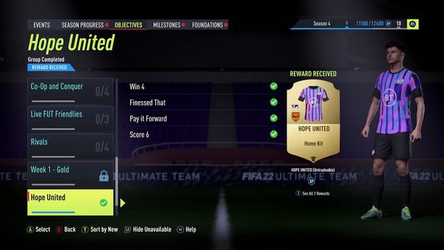 How To Unlock The Hope United Kit Within FIFA 22 Ultimate Team (FUT)