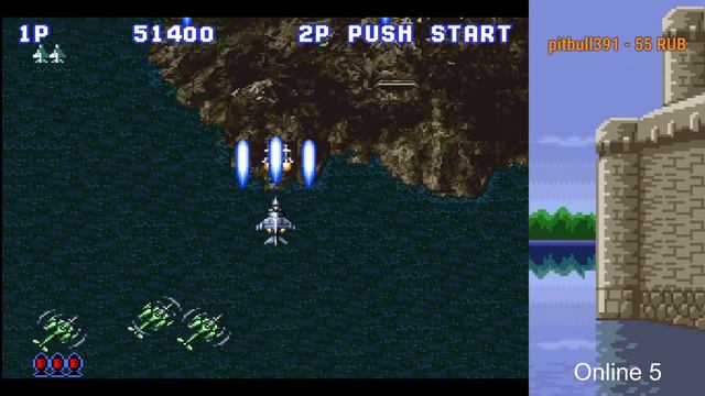 Sonic Wings ➤ Прохождение ➤ (SNES, Super Nintendo) ➤ RETRO STREAM