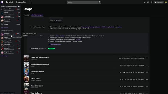 Twitch-Drops Kommen Für World Of Warcraft: Sichert Euch Items über Das Schauen Von Streams