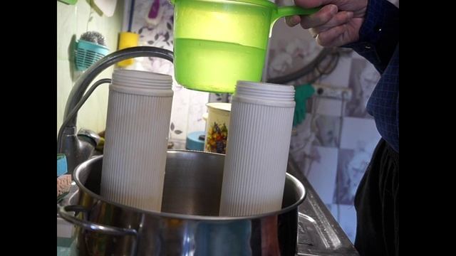 Ремонт фильтра воды увеличенной производительности  с заменой и  восстановлением части картриджей.