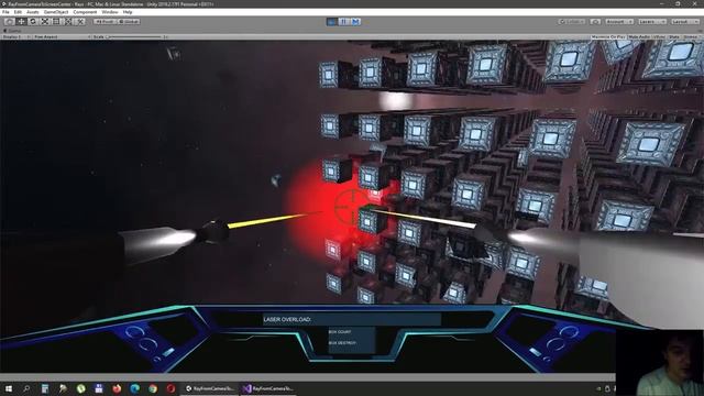 © UNITY | Лучи из камеры или объекта. Летаем в космосе.