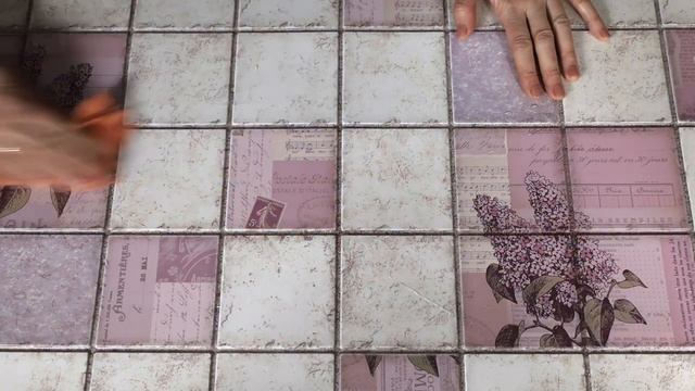 Панель ПВХ Плитка Сирень 964х484 мм, шт  &  Рanel PVC Tile LILAC 484 X 96