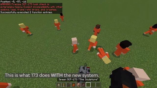 SCP-173 Reveal *New Look Detection System* - SCP Dystopia: Redefined [Minecraft BE]