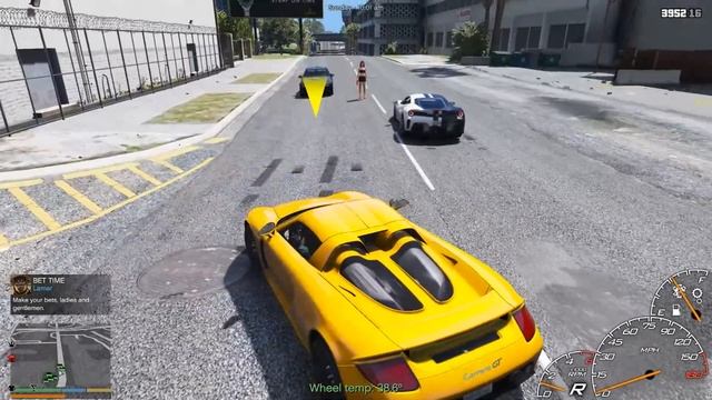 Porsche Carrera GT Races! GTA 5 Real Life Mod #35 (Real Hood Life 4)