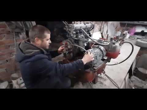 компресор из автомобильного двигателя своими руками 16v, из того что было.