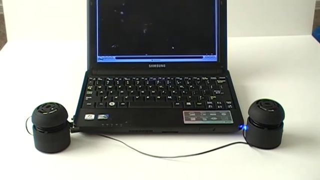 Samsung N130 Netbook With MSP100B Mini Rockers Speakers