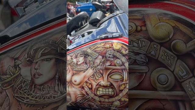 Honda Shadow Spirit At A Harley Bike Show ?