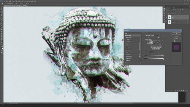 Advanced Photoshop Tutorial #18 - 3D Distortion Effect (Advanced Blending)