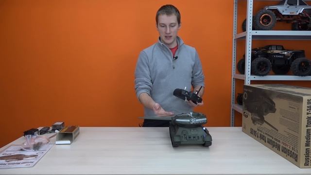Фанатам world of tanks и War Thunder ... Радиоуправляемый танк Т-34-85 с инфракрасной системой боя