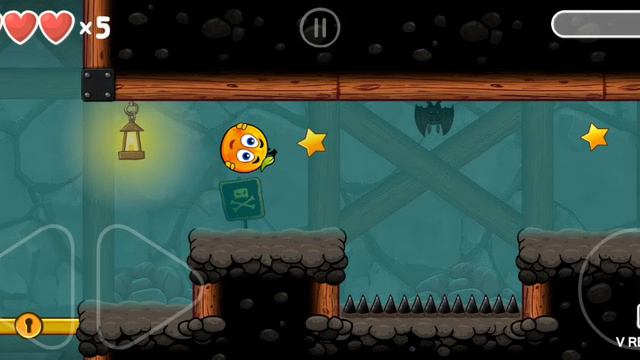 Красный шарик 4 68-75 уровень часть 2 подземные ходы  Конец игры!