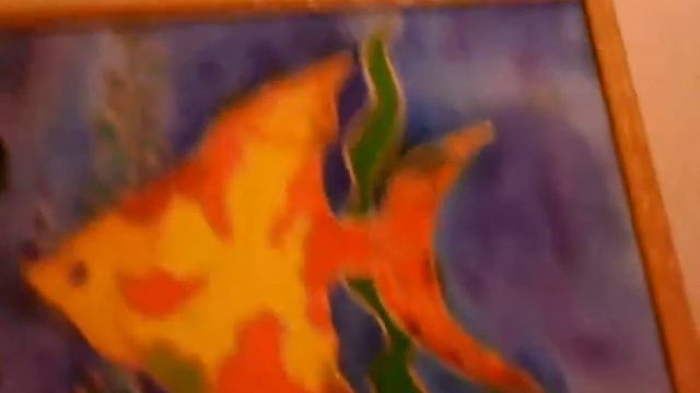 моя первая картина по батику