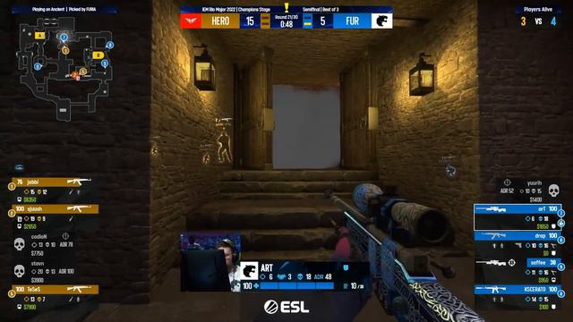 ИГРА ЗА ФИНАЛ!! - Furia Vs Heroic | IEM RIO 2022 (CS:GO)