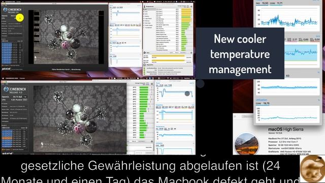 DE Big Sur 11.6 / Monterey 12.0 Gold-Kühler 15 Grad Weniger, MacBook Pro 2009 - 2011 Kein Hitzetod