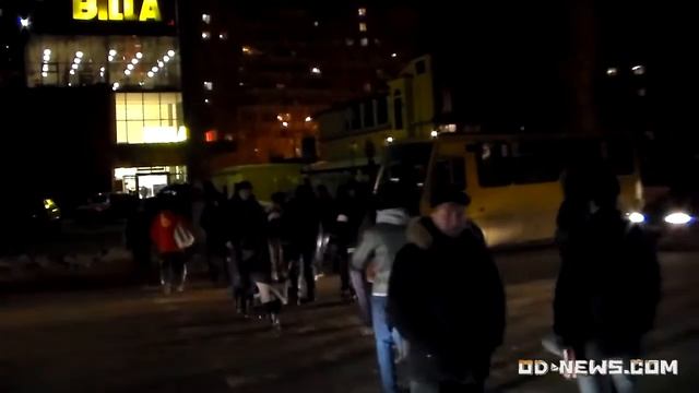 Одесситы перекрыли пр. Добровольского, протестуя против захвата стоянки