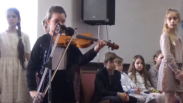 Пасха 2018. Вдоль по Виа Долороса,  скрипка - Софія Остапюк
