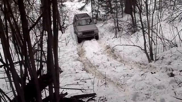 Jeep Grand Cherokee подъём в гору