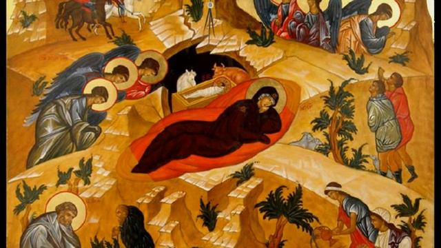 Об апокрифическом сюжете на иконе Рождества Христова.