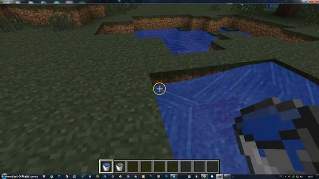 Как сделать бесконечны источник воды в Minecraft