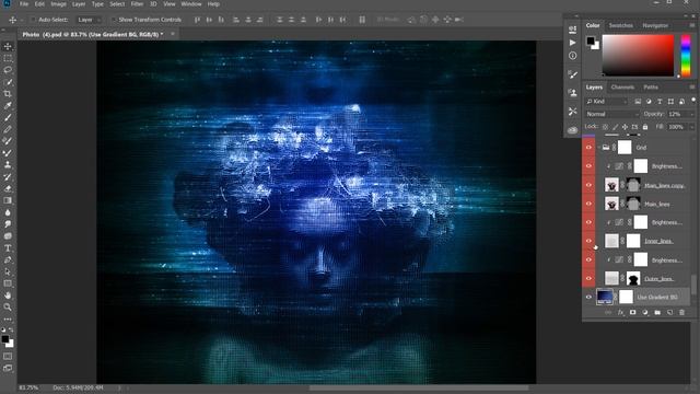 Grid Photoshop Action Tutorial