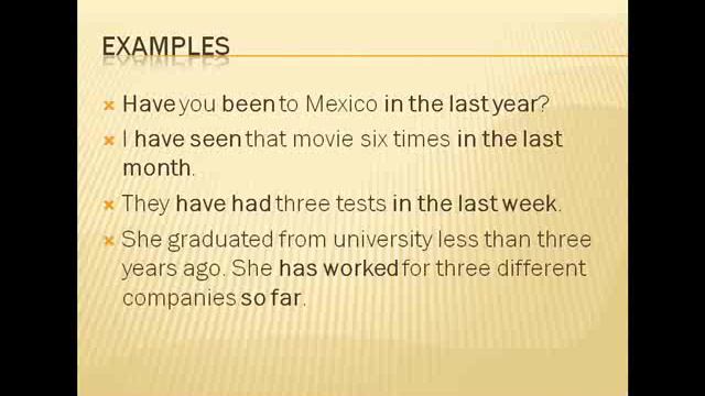 Present Perfect (Telling Experiences) Part 2.flv