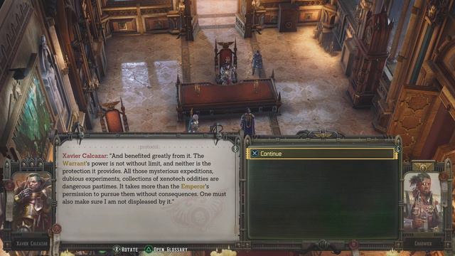 Warhammer 40000: Rogue Trader LOYAL Commissar Meets Lord Inquisitor And Gets Black Ring