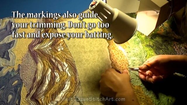 Free-Motion Quilt Midground | Part 5 Landscape Quilting Tutorial | Fiber Art By Zazu
