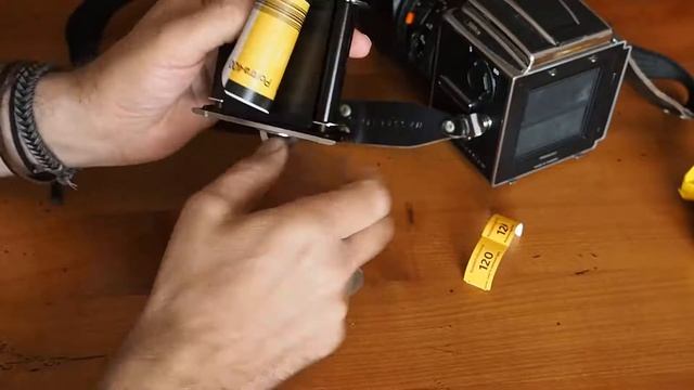 Loading A 120 Film In An Hasselblad A12 Back - IN ENGLISH