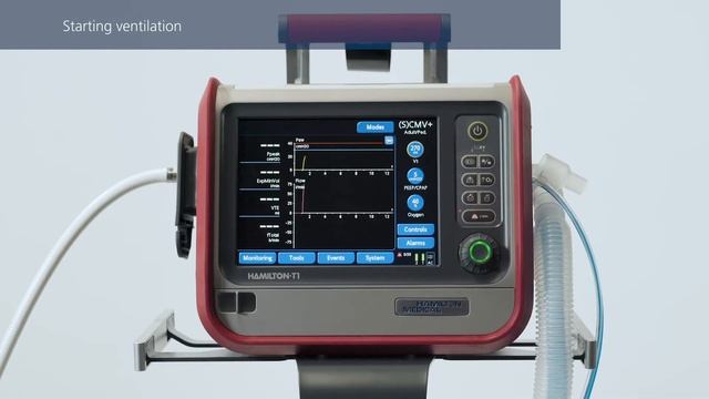 HAMILTON-C1T1MR1  How to start ventilation SW 2.x